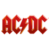 Logo classico AC/DC con fulmine