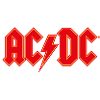 AC/DC Rotes Logo Mit Blitz
