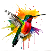 Farbenfroher Kolibri