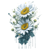 Aquarell Gänseblümchenblume
