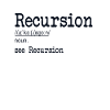 Recursion Definition Developer Coder Programmierer