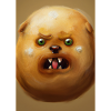 Kartoffel-Hund-Gesicht