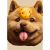Kartoffel-Hund-Gesicht