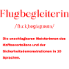 Flugbegleiterin Definition