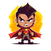 Superhero Kid Illustration & Action Graphics