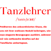 Tanzlehrer Definition