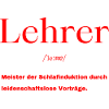 Lehrer Definition