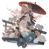 Japanese cat girl, geisha style