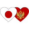 Japan Montenegro flag