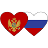 Montenegro Russia flag