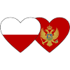 Poland Montenegro flag