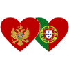 Montenegro Portugal Flag
