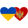 Ukraine Montenegro flag