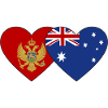 Montenegro Australia Flag