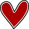 Simple heart for labeling