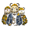 Hipster Panda Bear Gang