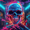 Electro Skull Graffiti