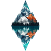 Berg mit Spiegelsee