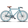 Cartoon Bicycle Illustration