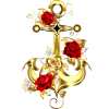 Anchor with Rose Maritime
