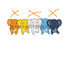 Aroace Flag Pride LGBTQ Cute Elephant