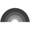 Rainbow Grayscale Black White PunkEmo Goth Lg