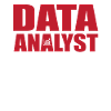 Great Data Analyst lettering motif