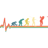Golf Golfer Evolution Retro