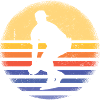 Sport Retro Sunset Softball