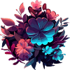 cinematic vector flower