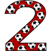 2e anniversaire Football Rouge