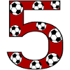 5e anniversaire Football Rouge