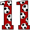 11th Birthday Football Red