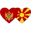 Montenegro Macedonia flag