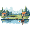 Angler Nature 8Bit Style