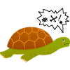 Grumpy Turtle Swearing Illustration