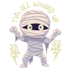 Cartoon Mummy, Funny Mummy, Saying