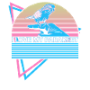 Budgie Parakeet Retro