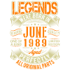 1989 June Birthday Legend