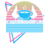 Coffee and cockatiels retro