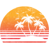 Retro Palm Sun