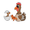 Chicken Family - Chicken with Baby
