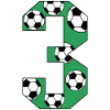 3e anniversaire Football Green