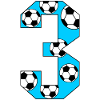 3ème anniversaire Football Blue