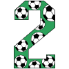 2nd Birthday Football Green
