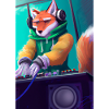 Fox am DJ-Pult