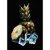 Ananas und Eiswürfel
