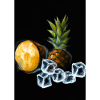 Ananas und Eiswürfel