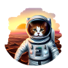 Chat astronaute sur Mars