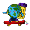 Skater Earth Backpack